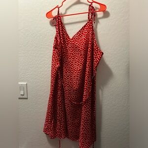 Strap printed dress